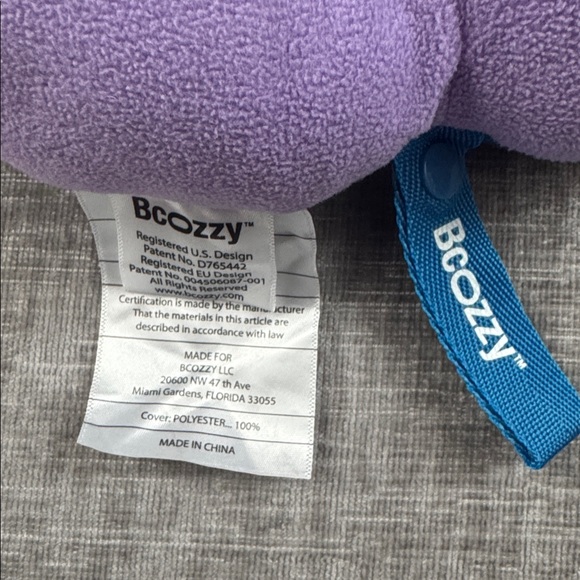 Kids Neck Pillow - Lavender and Blue - Picture 5 of 5